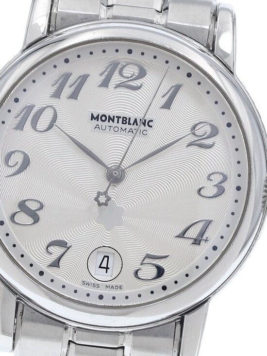 MONTBLANC Meisterstic 7042 Date Silver Dial Automatic Men\'s Watch_942627